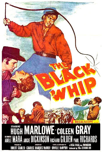 The Black Whip (1956) poster