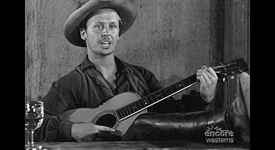 The member of the Prentiss gang who riles Jack Slade by turning his story into song in Jack Slade (1953)