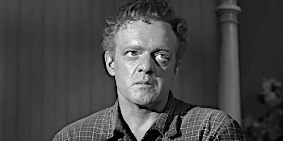 Van Heflin as Dan Evans, desperate for the $200 he'll make for helping bring in Ben Wade in 310 to Yuma (1957)