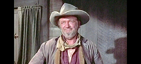 Wally Brown as Stubby, one of Capt. John Hayes' loyal and reliable stagecoach driver's in Westbound (1959)