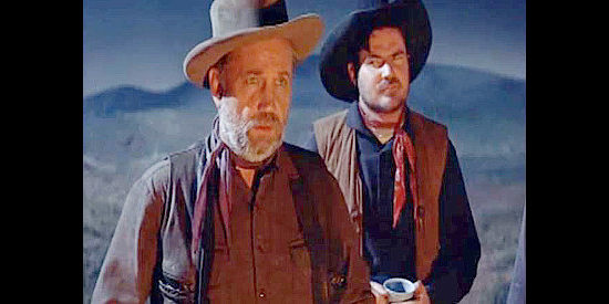 Walter Sande as Clint Wallace, the cattle king whose men are chased out of town by Wyatt Earp in Wichita (1955)