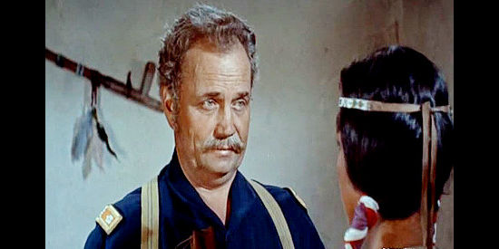 Walter Sande as Lt. Col. Beck, a cavalry officer sympathizing with Nalinle in Apache (1954)