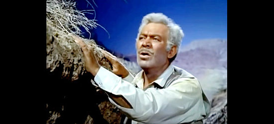 Ward Bond as Senator Blakely, the man preaching peace between whites and Indians in Dakota Incident (1956)