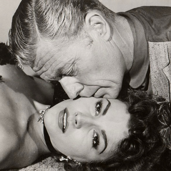 Willard Parker and Mara Corday in Naked Gun (1956)