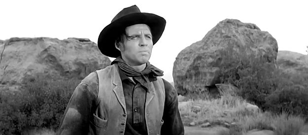 William Vaughn as Henry, scout Sgt. Blake's cavalry patrol in Ambush at Cimarron Pass (1958)