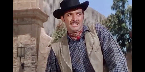 Zachary Scott as Charlie Burns, a Three Bell partner more interested in wealth than ranching in South of St. Louis (1949)