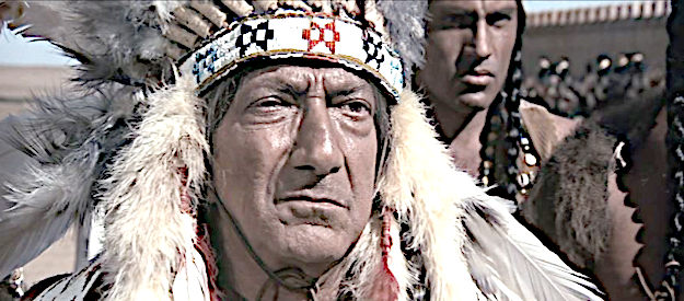 Abraham Sofaer as Chief White Buffalo, the aging Comanche who John Chisum knows from past battles in Chisum (1970)