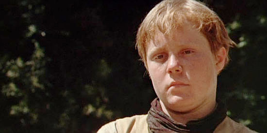 Alfred Barker Jr. as Fats, one of Will Anderson's young cowboys in The Cowboys (1972)
