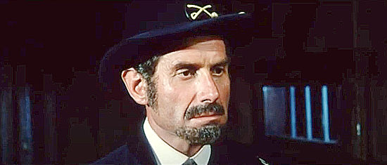 Andrea Bosic as the Union colonel who recruits Gary Hammond as a guide to Fort Yuma in Fort Yuma Gold (1966)