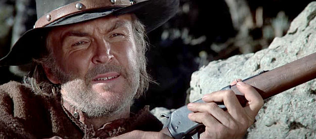 Anthony Zerbe as Breed, the man working as scout for Hawk's outlaw gang in Rooster Cogburn (1975)