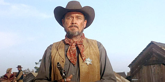 Ben Johnson as Marshal Dave Bliss, the man who saves Cooper from lynching in Hang 'Em High (1968)