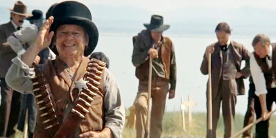 Billy Curtis as Mordecai, ready to follow orders from the Strangers in High Plains Drifter (1973)