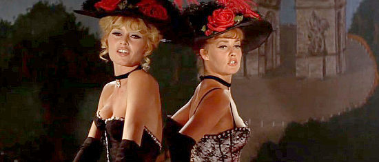 Brigitte Bardot as Maria II and Jeanne Moreau as Maria I, watching their popularity soar in Viva Maria! (1965)