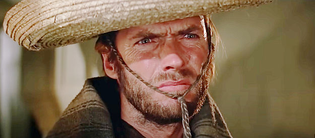 Clint Eastwood as Hogan, learning he's been fooled by a pretty woman pretending to be a nun in Two Mules for Sister Sara (1970)