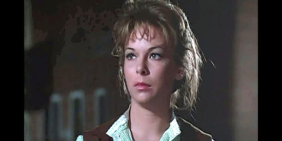 Gabriella Pallotta (Jill Powers) as Nancy, the woman who married another while Wes was away in Massacre at Grand Canyon (1964)