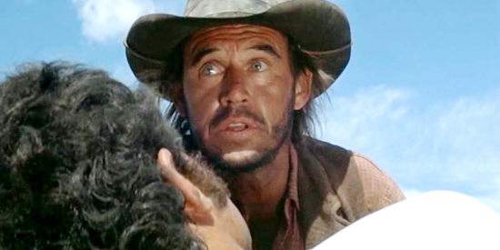 Geoffrey Lewis as Stacey Bridges, determined to make the good folks of Lago pay for the time he spent in prison in High Plains Drifter (1973)