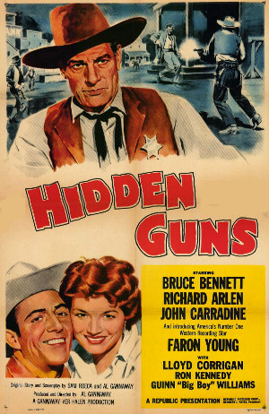 Hidden Guns (1956) poster