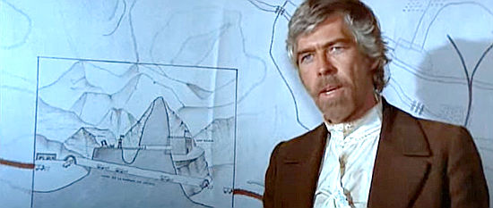 James Coburn as Col. Penbrake explains his plans for retaking Fort Holman in A Reason to Live, a Reason to Die (1972)
