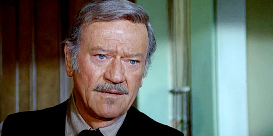 John Wayne as J.B. Brooks, trying to find an honorable end to a bloody life in The Shootist (1976)