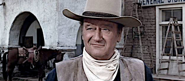 John Wayne as John Chisum, trying to set things straight in Lincoln as Murphy tries to take over in Chisum (1970)