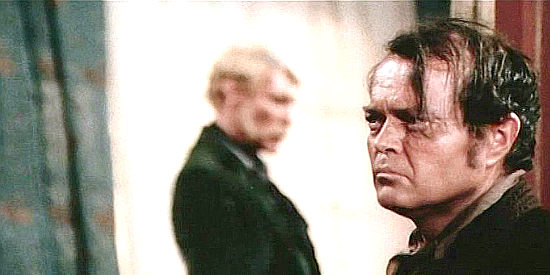Luciano Pigozzi (Alan Collins) as Francisco Santamaria, getting his orders from Acombar in And God Said to Cain (1969)