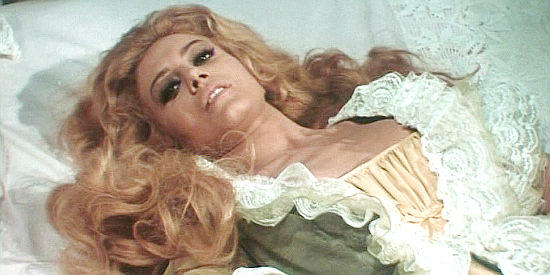 Marcella Michelangeli as Maria, trying the old art of seduction in And God Said to Cain (1970)