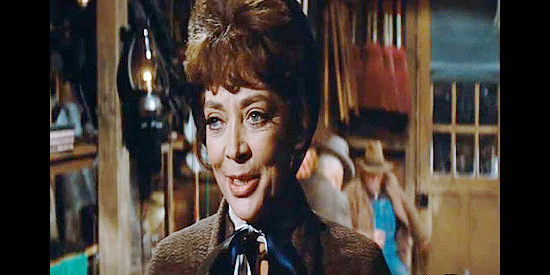 Marie Windsor as Mrs. Green, the boarding house owner who watches over Danny and Billy Joe when J.D. Cahill is away in Cahill U.S. Marshal (1973)