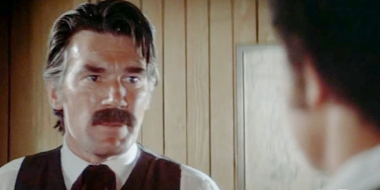 Mitchell Ryan as Dave Drake, the mine owner who had a hand in the demise of a former lawman in Lago in High Plains Drifter (1973)