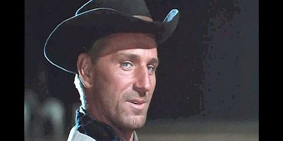Renato Terra as Curley Manson, one of the henchmen hired by Eric Dancer in Massacre at Grand Canyon (1964)