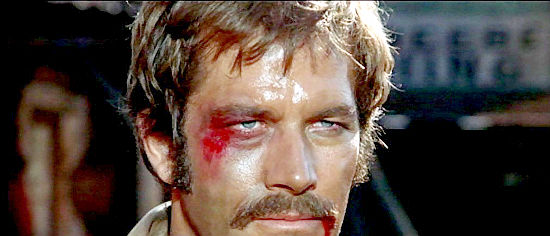 Richard Harrison as John King Marley, scarred but still fighting in His Name Was King (1971)