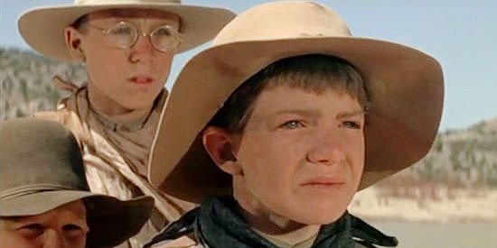 Sean Kelly as Stuttering Bob, one of Will Anderson's young cowboys in The Cowboys (1972)