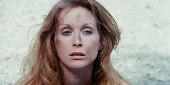 Sondra Currie as Jessi, after a rough night with the members of Brock's gang in Jessi's Girls (1975)