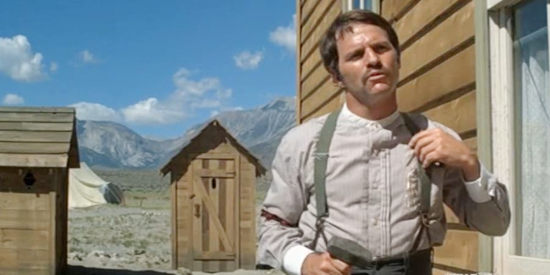 Ted Hartley as Lewis Belding, about to learn the Stranger is having his barn torn down in HIgh Plains Drifter (1973)