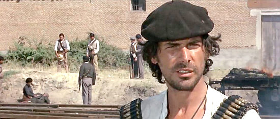 Tomas Milian as El Vasco, a man learning the meaning of a revolution in Companeros (1970)