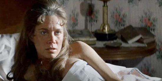 Verna Bloom as Sarah Belding, the hotel owner's wife, her attitude changed after a night with the Stranger in High Plains Drifter (1973)