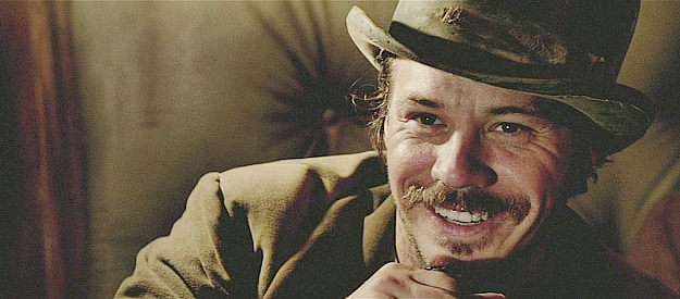 Michael Raymond-James as Paul Delarue, developing lecherous notions about Jon Jensen's wife in The Salvation (2014)