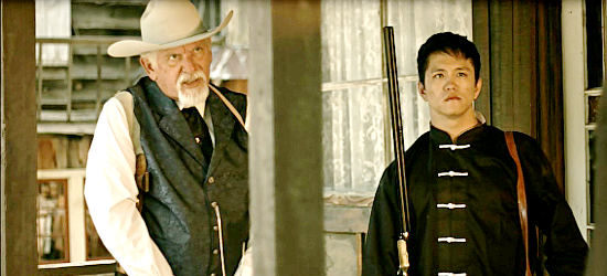 Robert Koroluck as Baron Emerson with Jay Kwon as Kowloon in A Good Day to Die (2015)