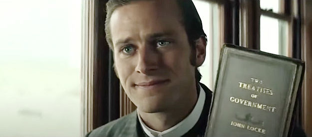Armie Hammer as John Reid, heading West in search of justice, not violence, in The Lone Ranger (2013)
