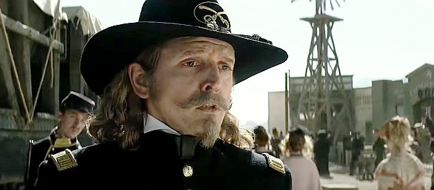 Barry Pepper as Capt. Jay Fuller, a cavalry officer looking to Indians to kill and glory in The Lone Ranger (2013)