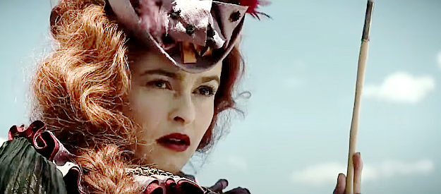 Helena Bonham Carter as Red Harrington, the brothel owner with a score to settle in The Lone Ranger (2013)