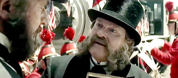 Stephen Root as Habberman, getting ready to celebrate the completion of the railroad in The Lone Ranger (2013)