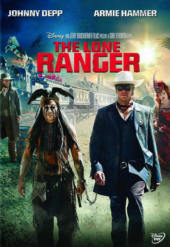 The Lone Ranger (2013) DVD cover