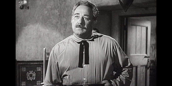 Alan Reed as Col. Lamartine, the Confederate sympathizer Candace has been trying to help in The Redhead and the Cowboy (1951)
