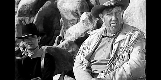 Andy Devine as Injun, scout for Capt. Dave Storm's party in Thunder Pass (1954)