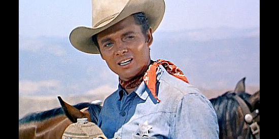 Audie Murphy as Clay O'Mara, bringing in an outlaw no one thought he could in Ride Clear of Diablo (1954)