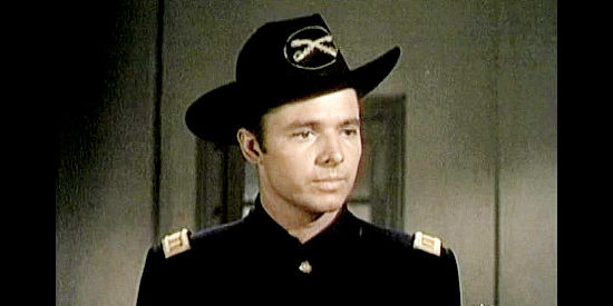Audie Murphy as Lt. Jed Sayre, finding himself under a new commander who doesn't trust the Navajo in Column South (1953)