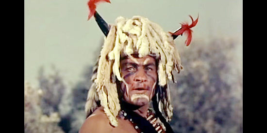 Charles Horvath as Crazy Fox, pushing for war with the whites in Pawnee (1957)