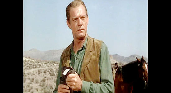 Dennis O'Kefe as Pastor Jacob Karns, leader of the wagon train the prisoners hijack in Passage West (1951)