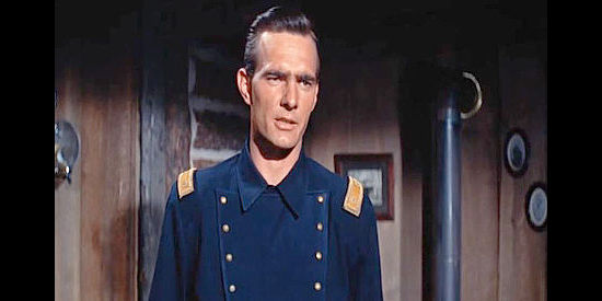 Dennis Weaver as Maj. Carlisle, one of the officers serving under Gen. Crook in Chief Crazy Horse (1955)