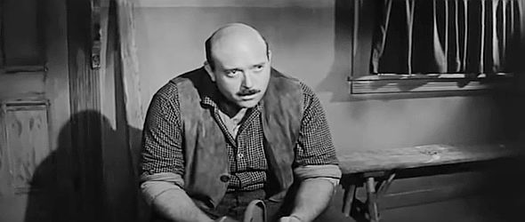 Gerald Milton as Harold Lesser, leader of the town council that presses the morality issue in The Quiet Gun (1957)